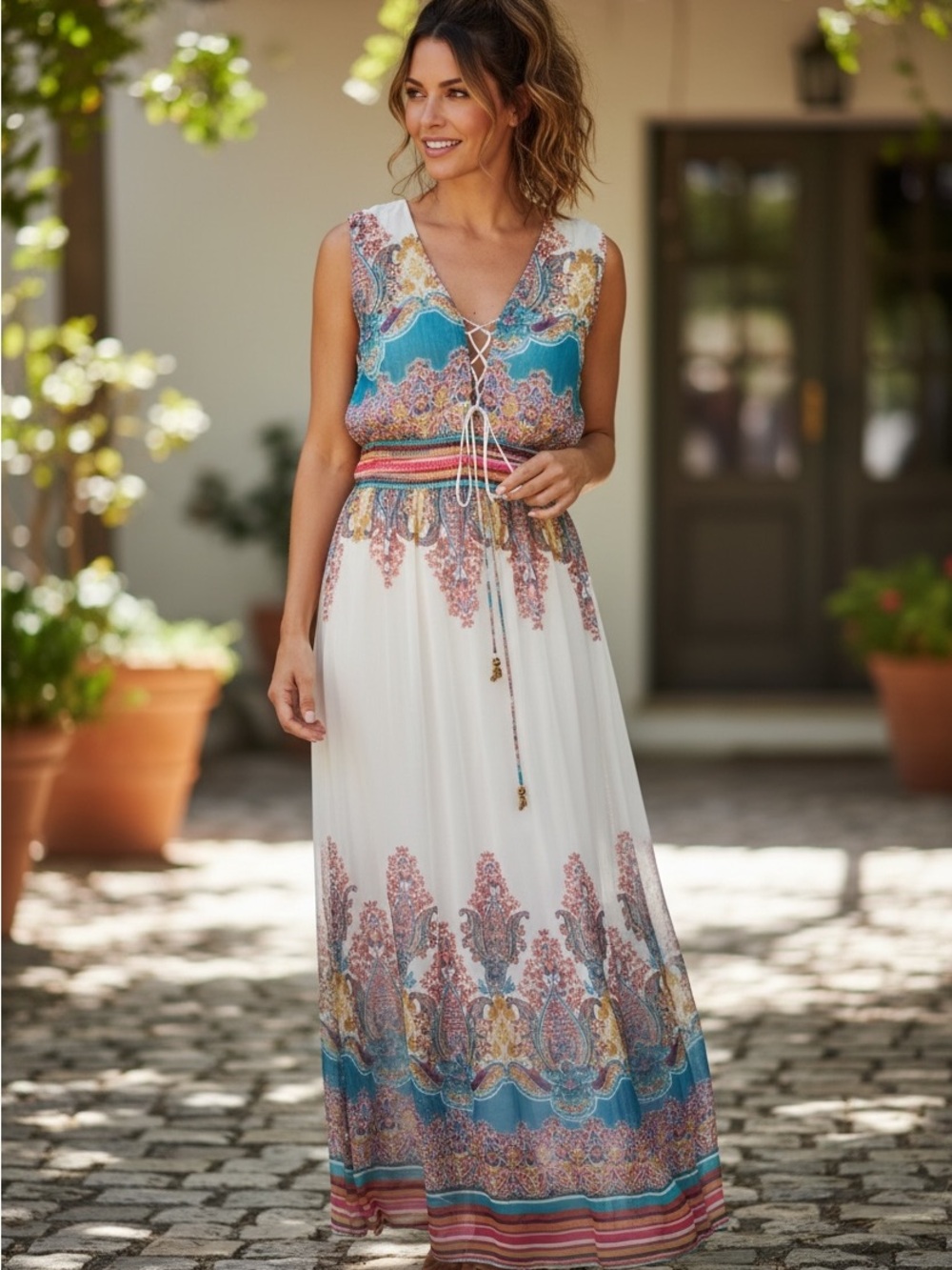 #305 Alberto Makali Maxi Dress